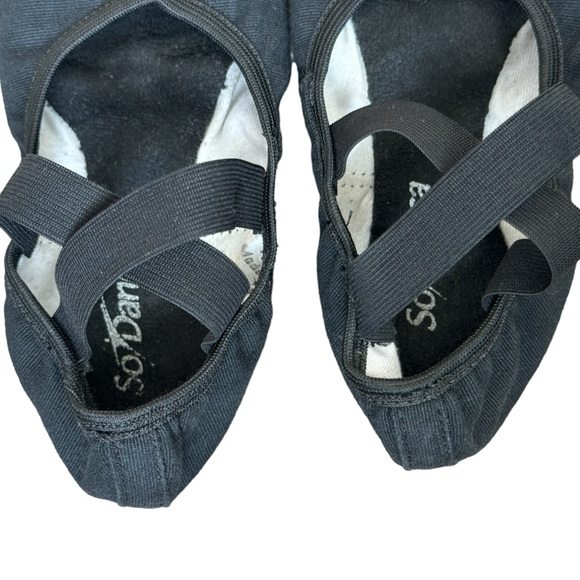 SO DANCA STRETCH CANVAS SPLIT SOLE BALLET SHOE, BLACK, size 3 1/2 - Picture 5 of 8